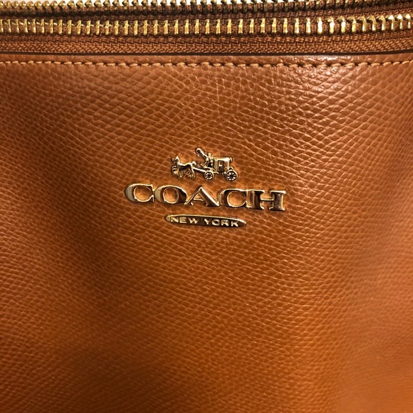 Coach tan leather handbag - Picture 2 of 4